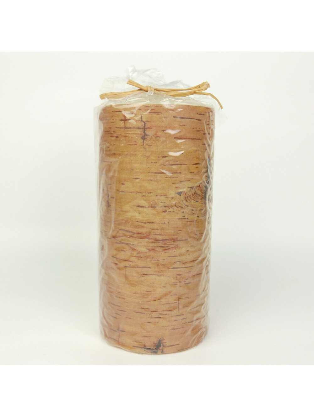Birch Bark Pillar Candle 6" Foreside Home Garden Rustic Cabin Farmhouse NEW NIP